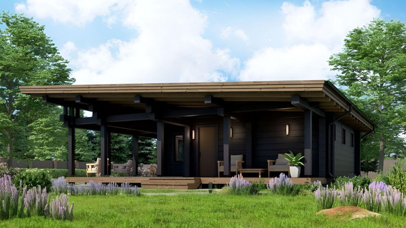 Финская баня из клееного бруса Онтарио | фото 3