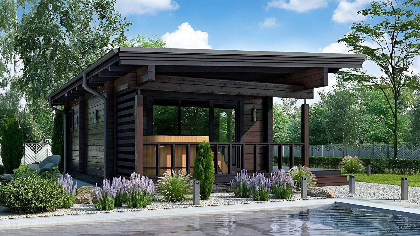 Финская баня из клееного бруса Карпинето | фото 3