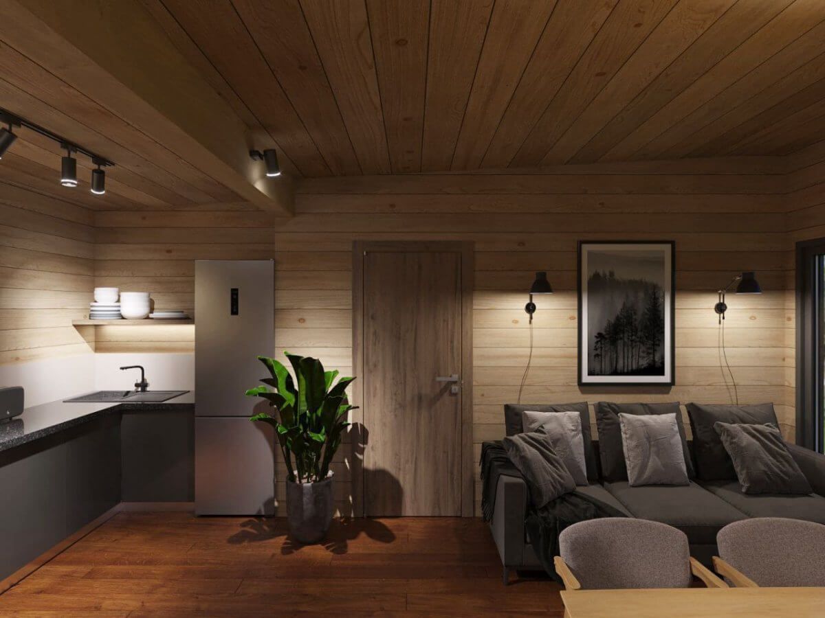 Баня под ключ 6 на 11 с террасой и комнатой отдыха Атека | фото 9