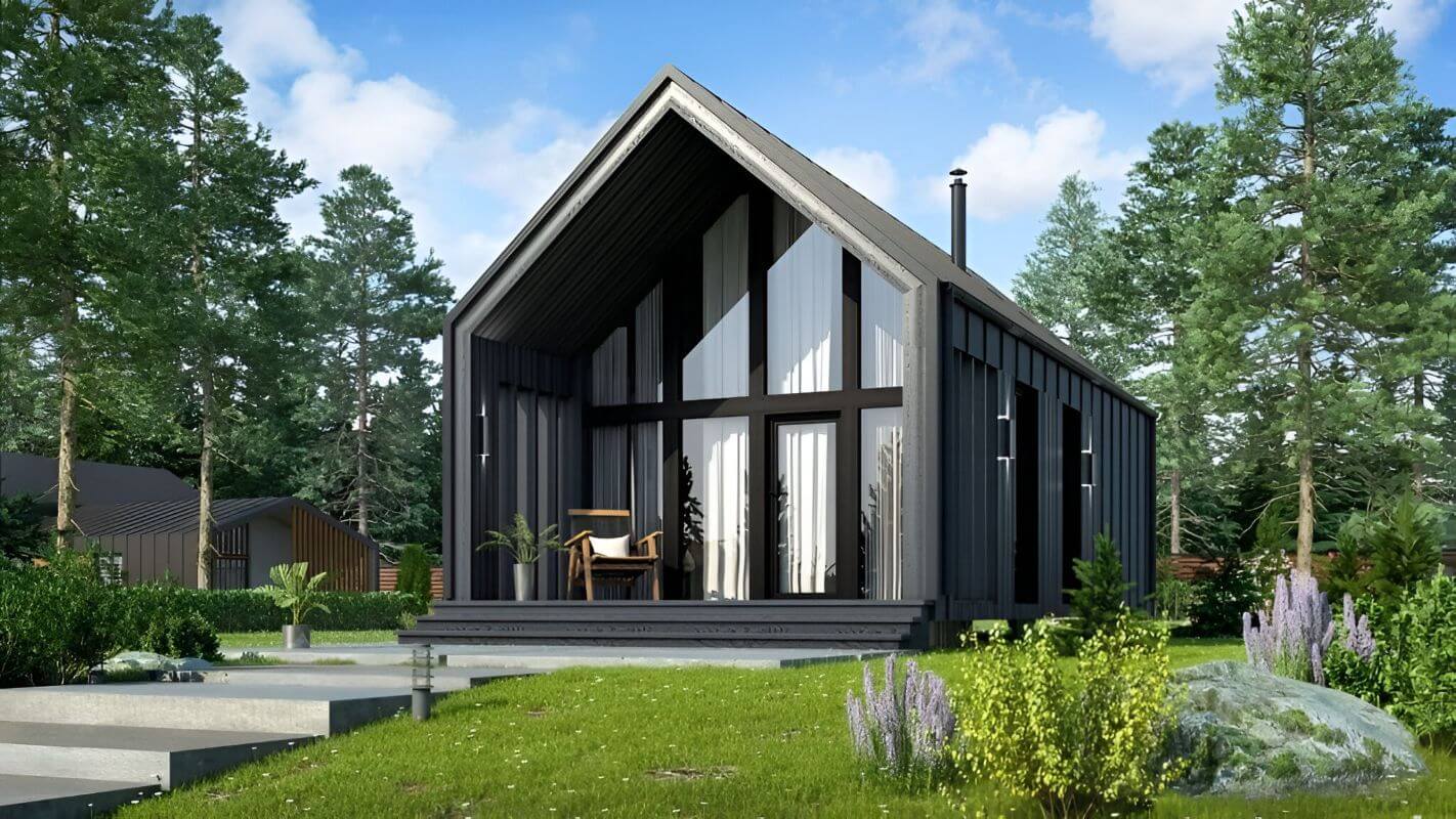 Каркасная баня 10 на 5 Лестер