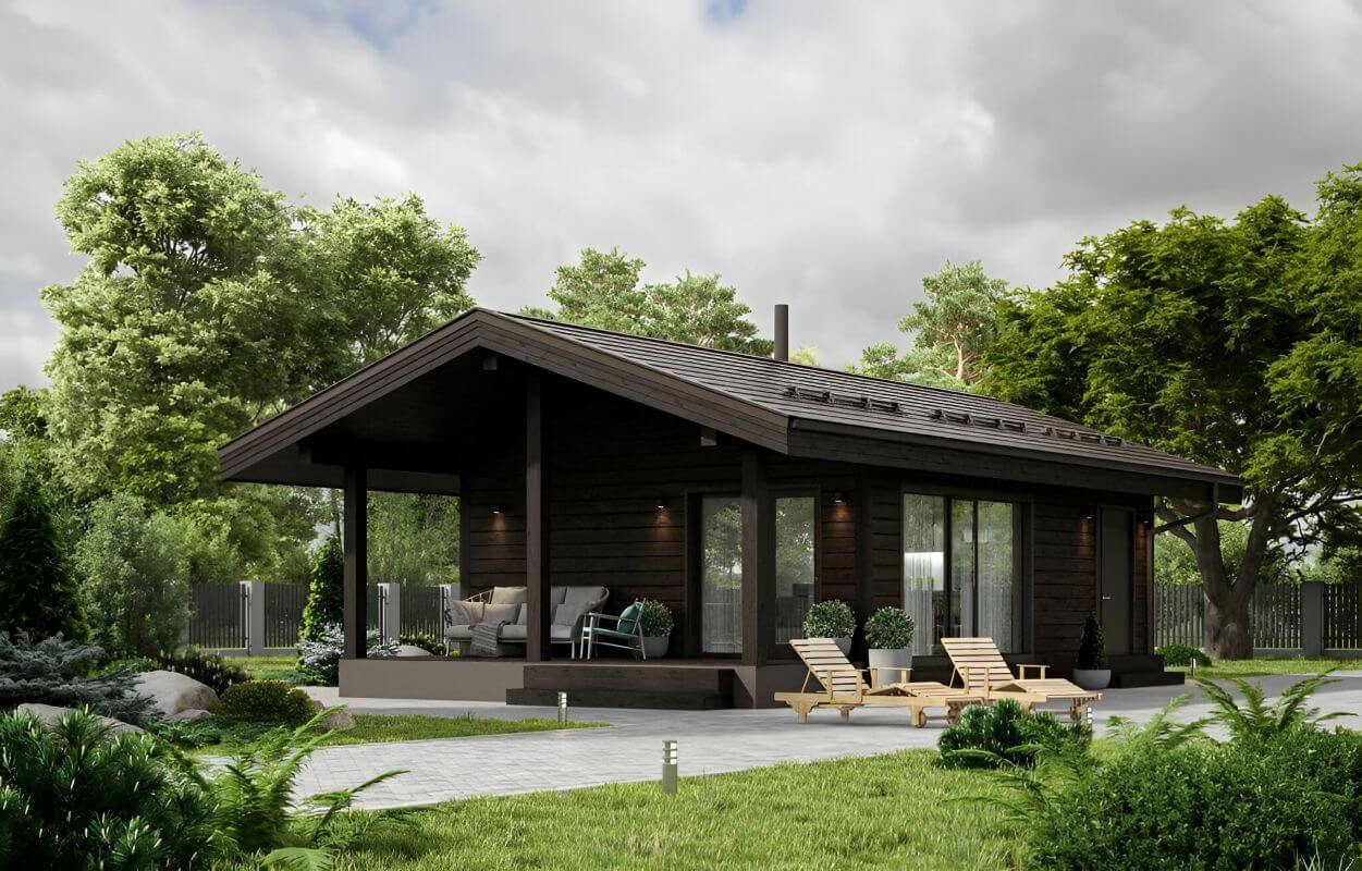 Каркасная баня Эвора (11x6)