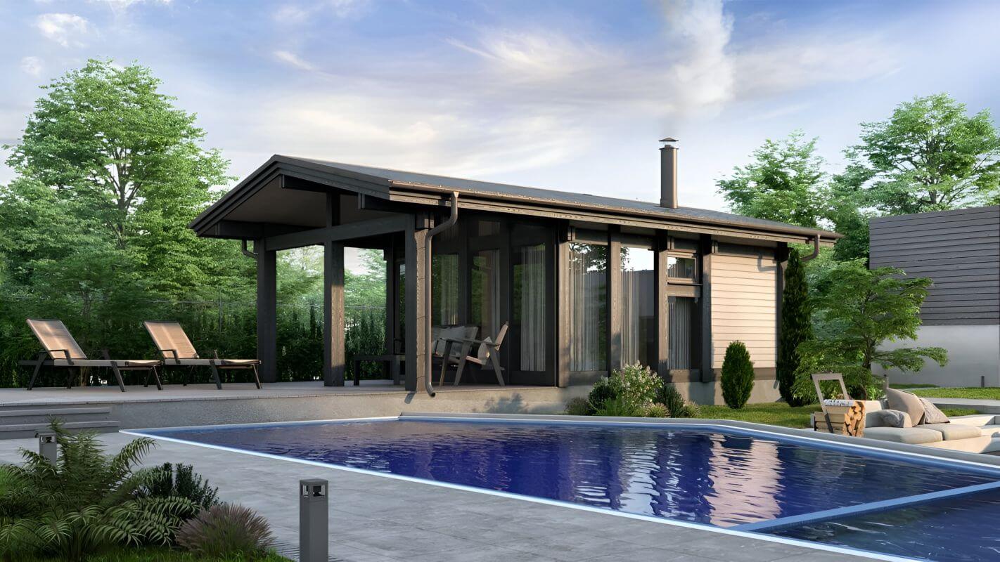 Каркасная  баня 9 на 5 Берлин | фото 3