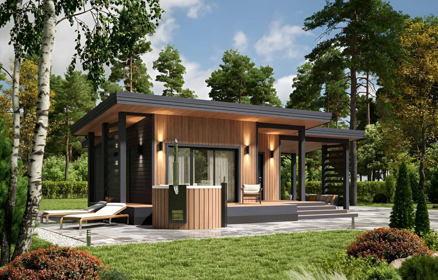 Каркасная баня Портланд (8x13) | фото 2