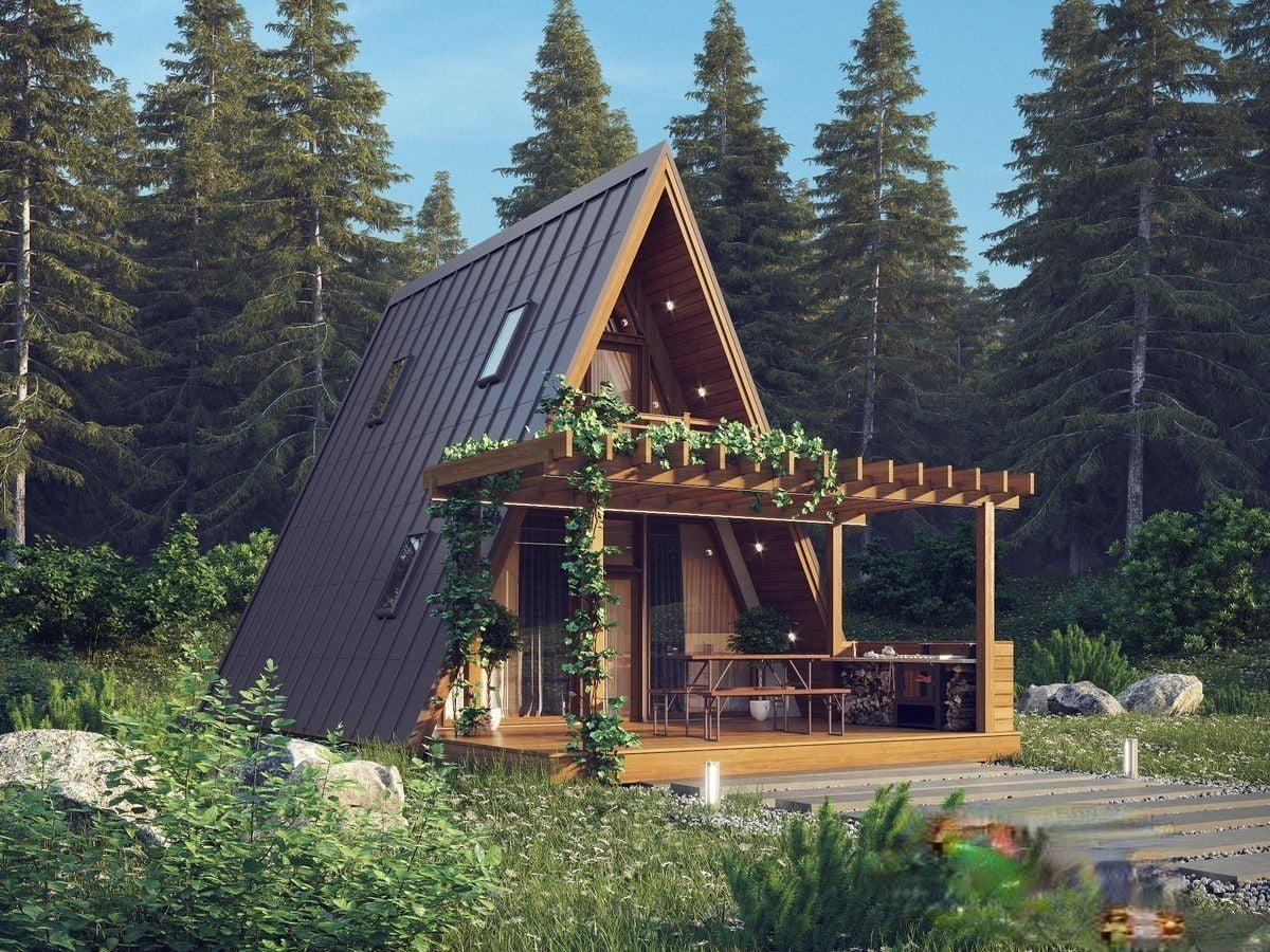 Дом в стиле A-frame Сеньо