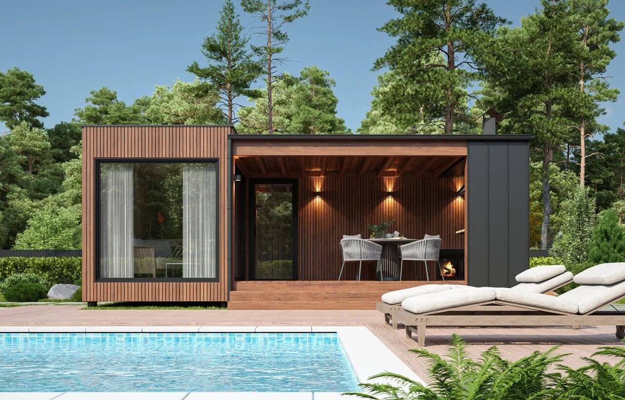 Модульная баня Lounge 04