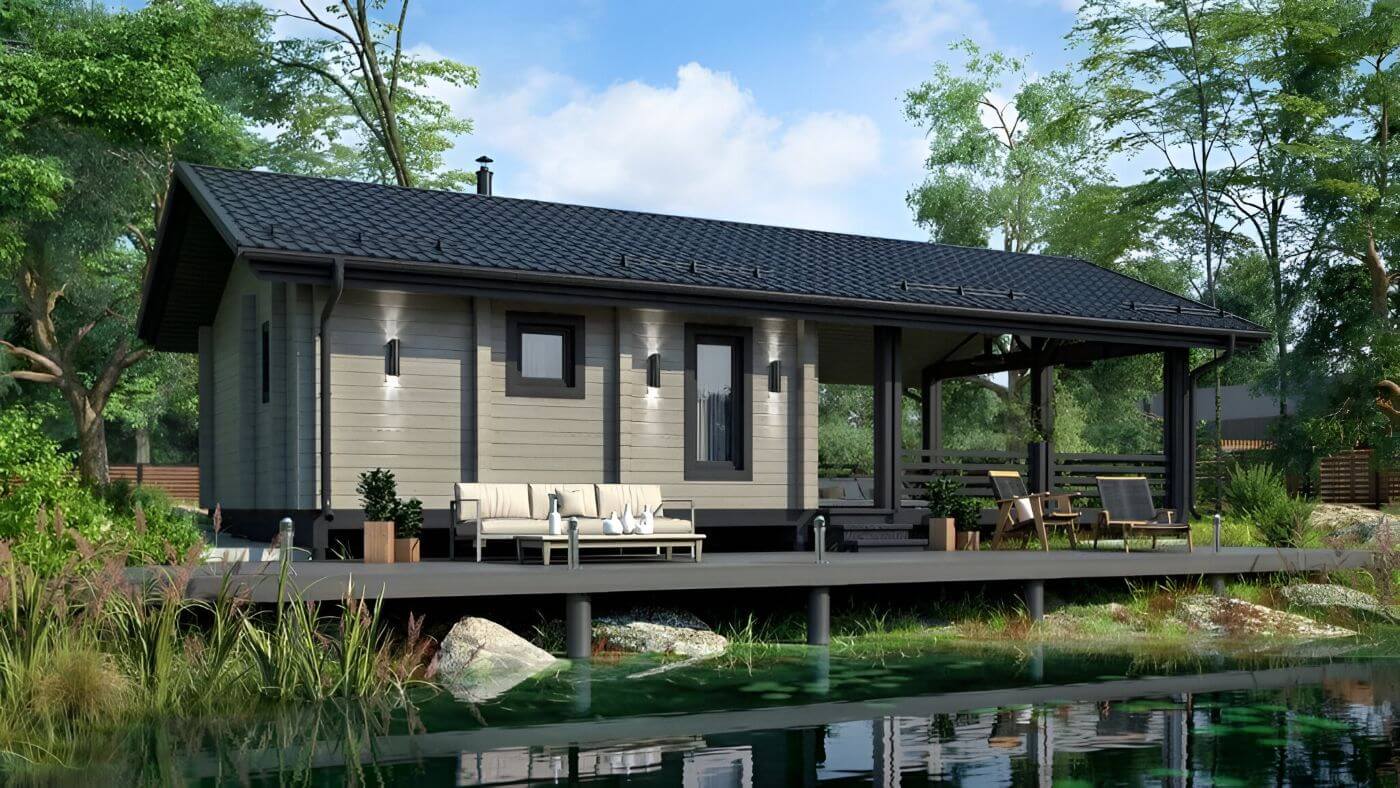 Финская баня из клееного бруса София | фото 2