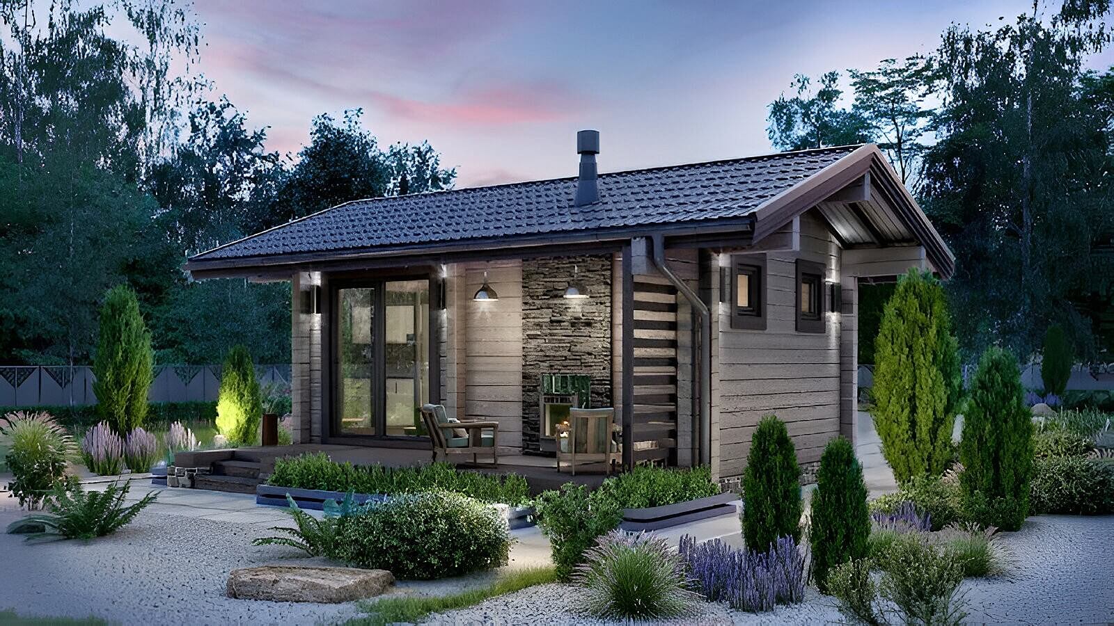 Финская баня из клееного бруса Бостон | фото 3