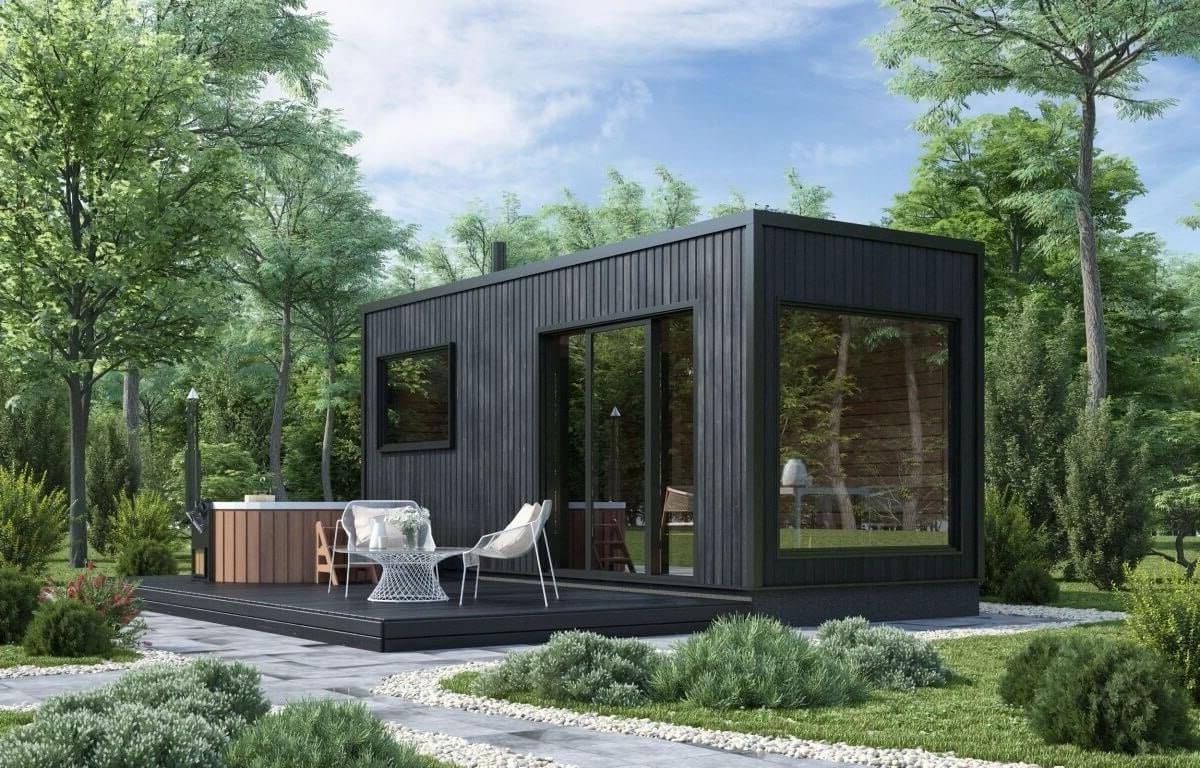 Готовая баня из бруса Box 08