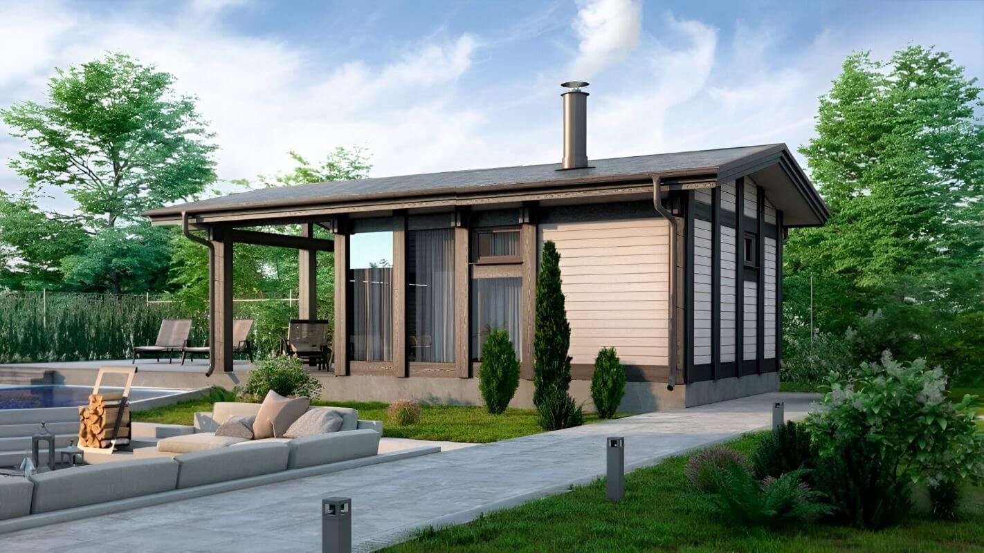 Каркасная  баня 9 на 5 Берлин | фото 2