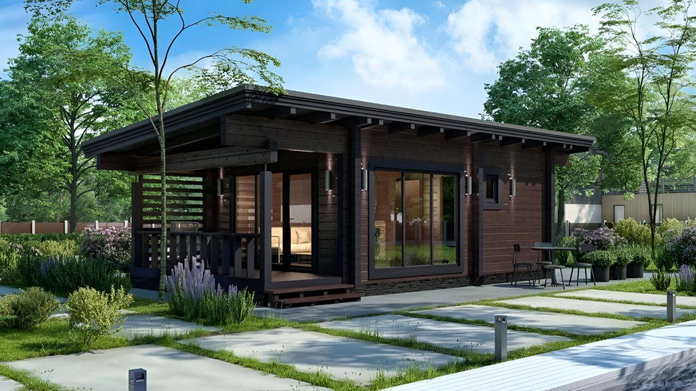 Финская баня из клееного бруса Форино