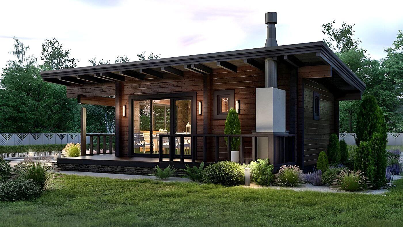 Финская баня из клееного бруса Карпинето | фото 2