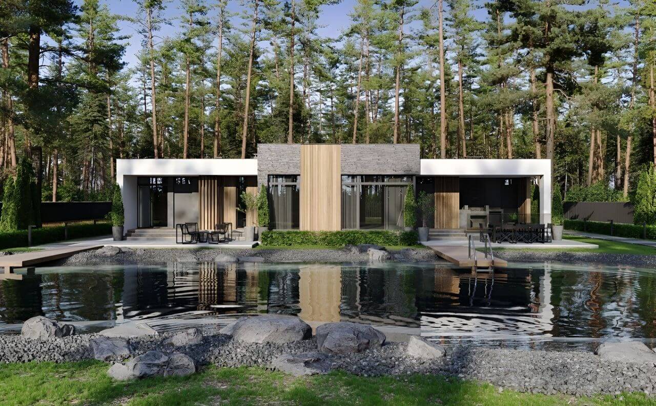 Баня с бассейном 9х22 Орландо