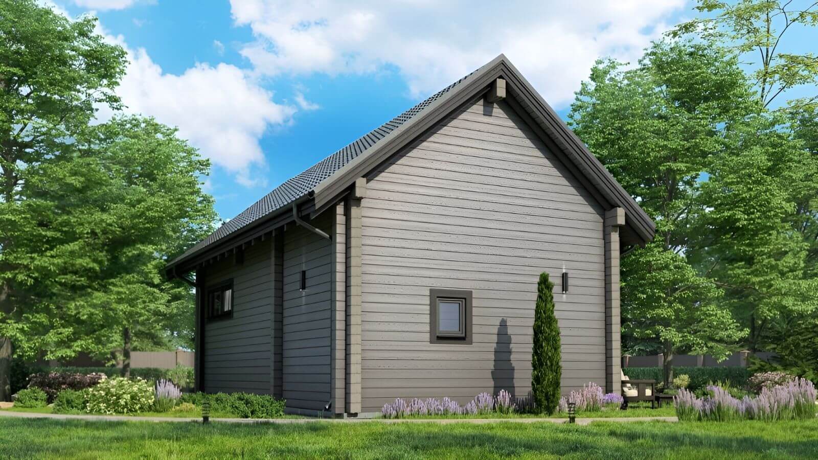 Баня из бруса фахверковая 10 на 6 Форли | фото 3