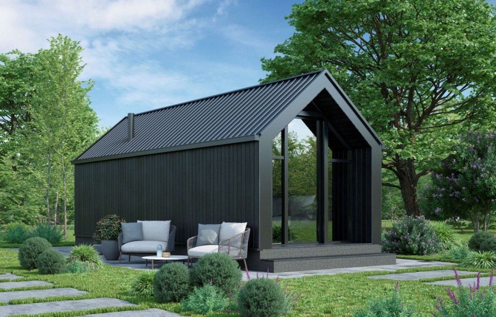 Готовая баня Барнхаус Wood 6 на 2,4