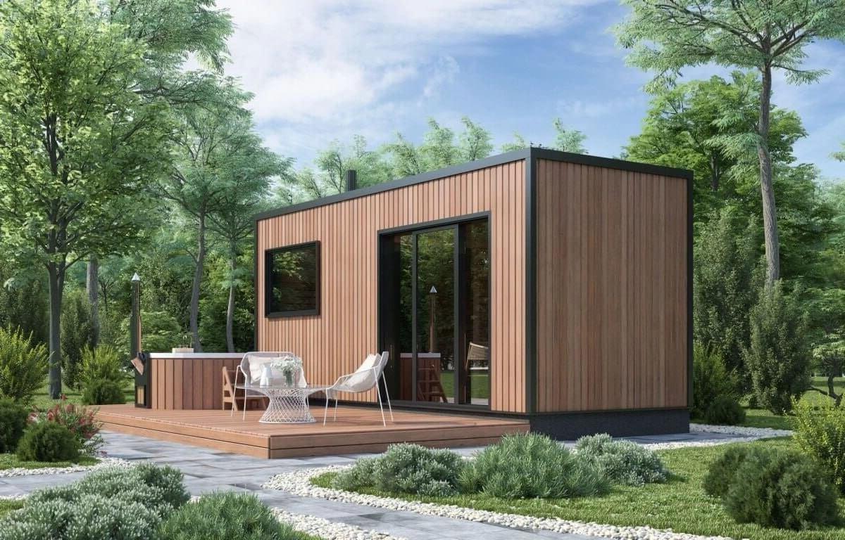 Готовая баня из бруса Box 06