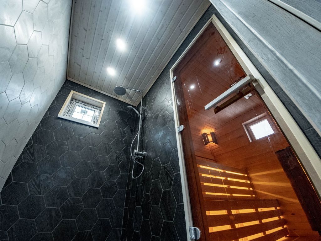 Фото каркасной бани Франкфурт MEDIUM‎ отделка парной