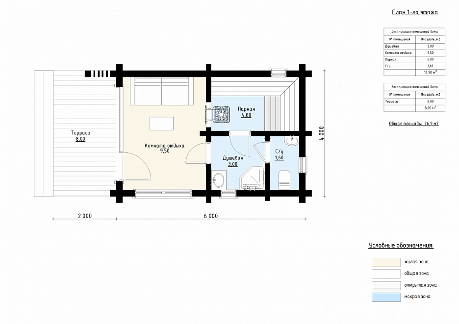 Финская баня из бруса Монреаль