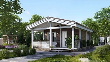 Финская баня из бруса Дерби