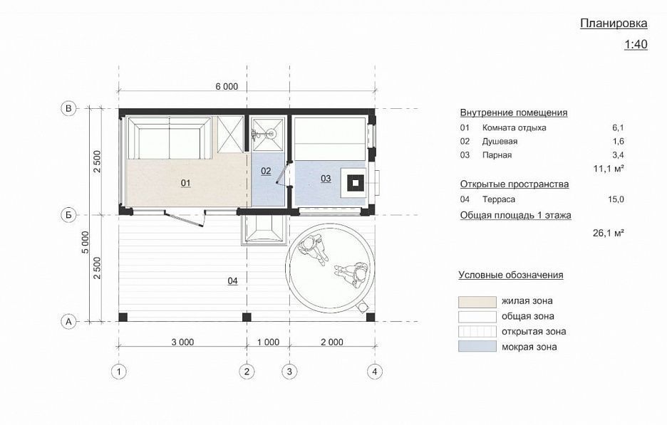 Модульная баня Panorama 02