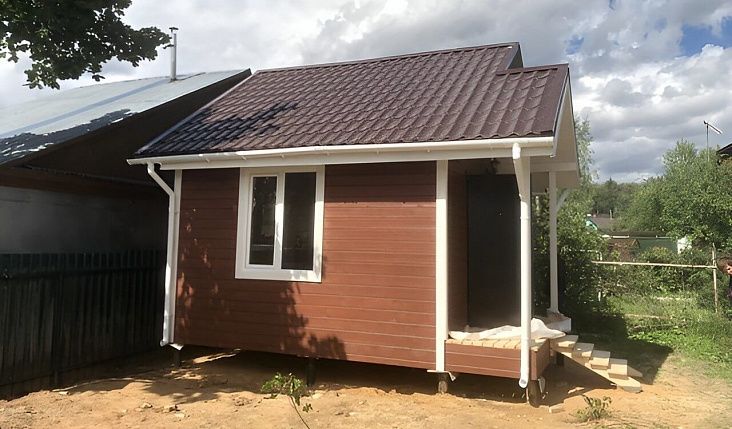 Каркасная баня 4х4