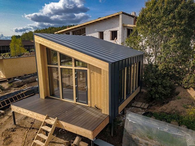 Каркасная беседка в стиле "Barn", 8х5 | фото 3