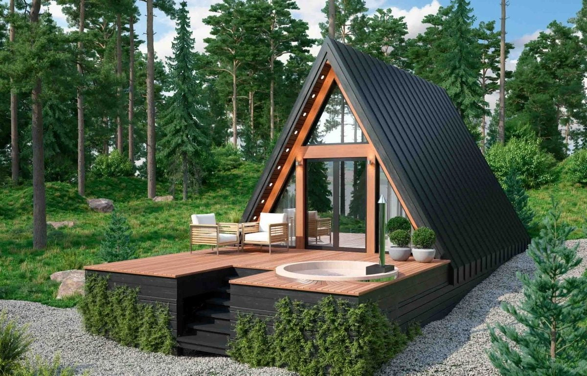 Дом в стиле A-frame Савона