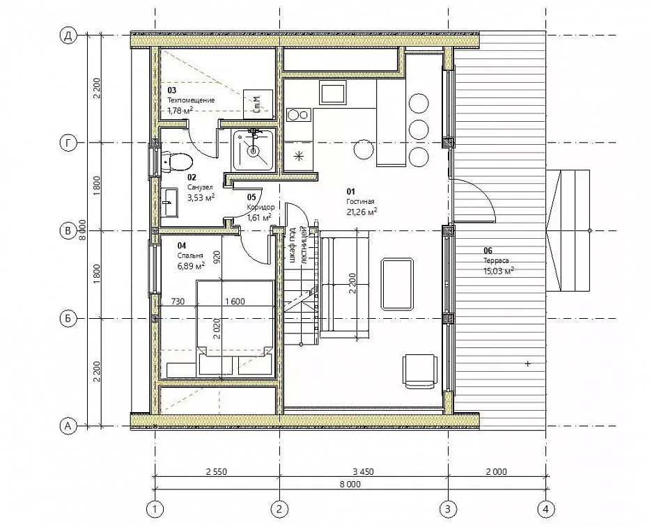 Дом в стиле A-frame Тоскана