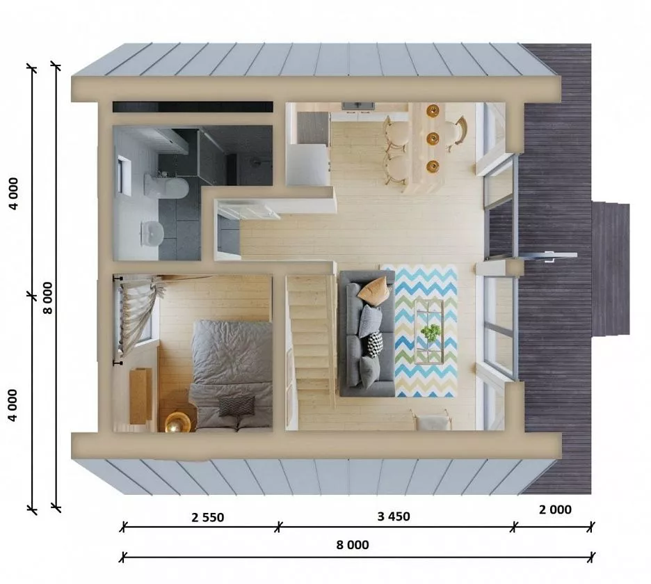 Дом в стиле A-frame Флоренция