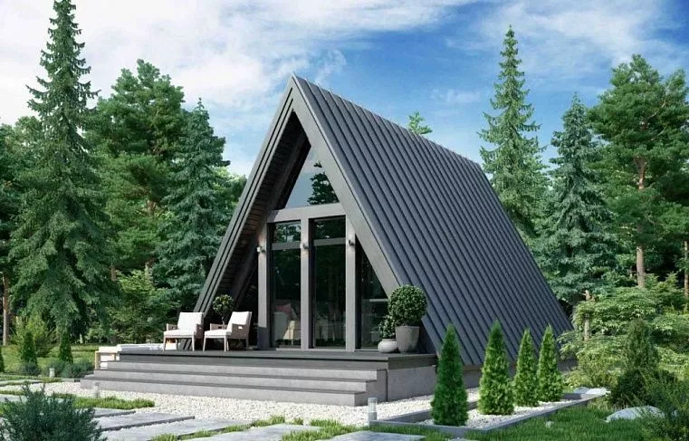 Баня в стиле A-frame Рута