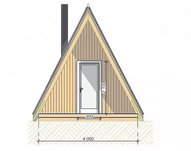 Баня в стиле A-frame Стия | фото 4