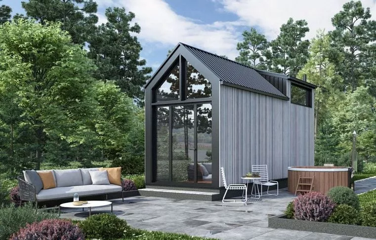 Баня Barn Panorama Wood (6х2,4)