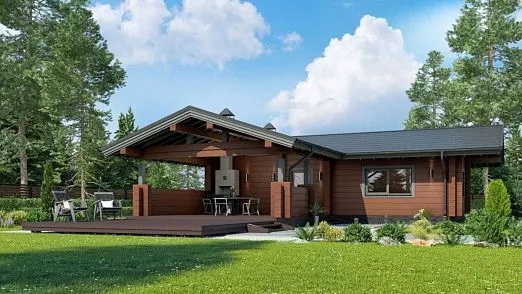 Финский дом из клееного бруса Лондон