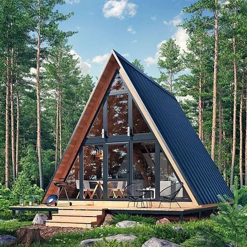 Баня в стиле A-frame Асти | фото 2