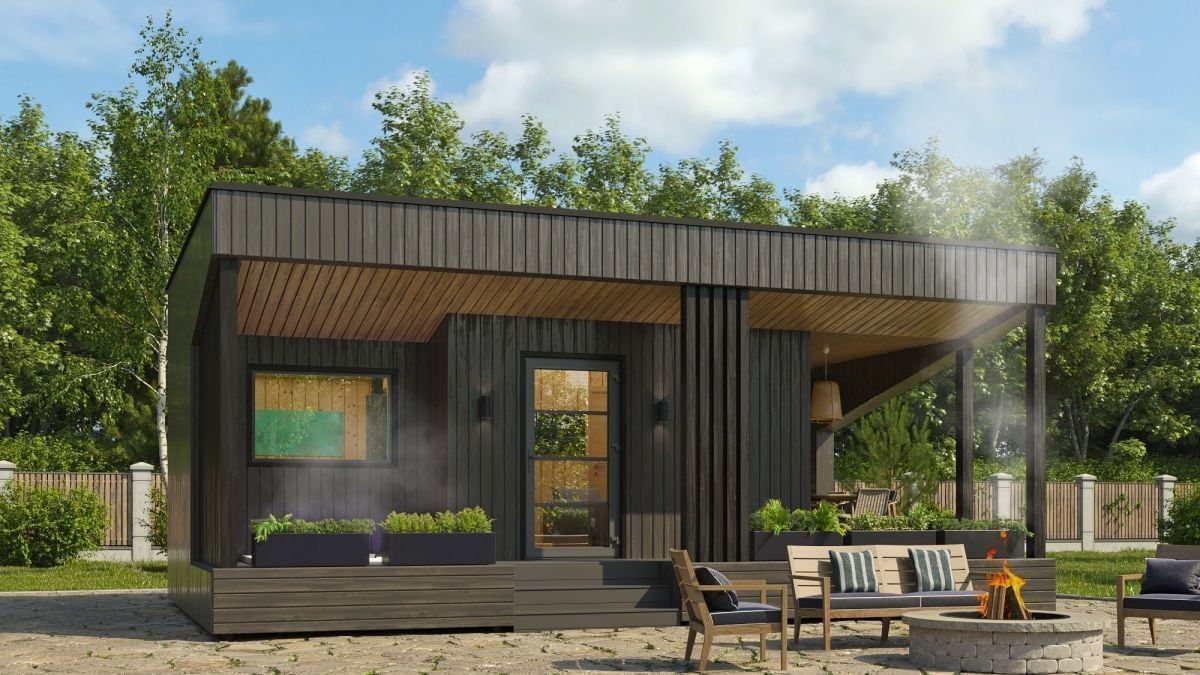 Каркасная баня 9 на 6 Сингапур