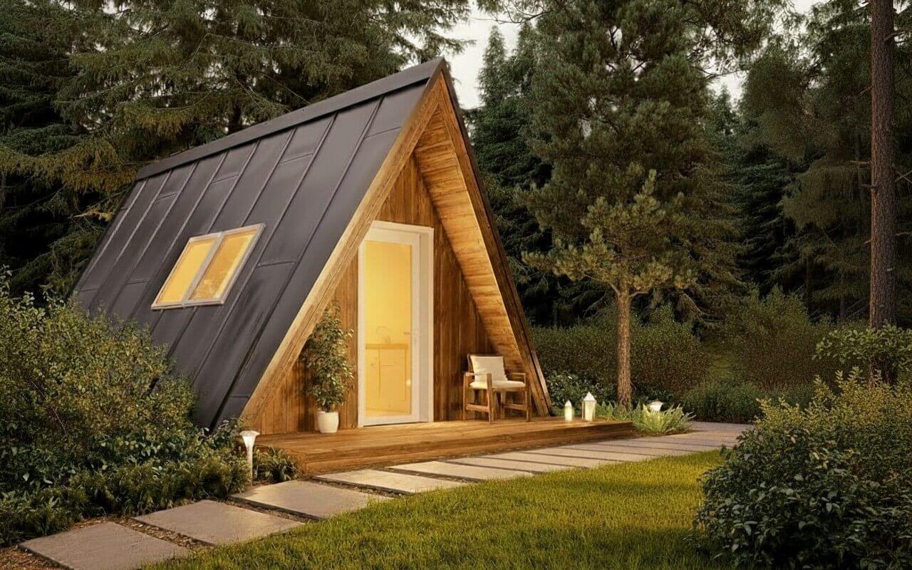 Баня в стиле A-frame Стия