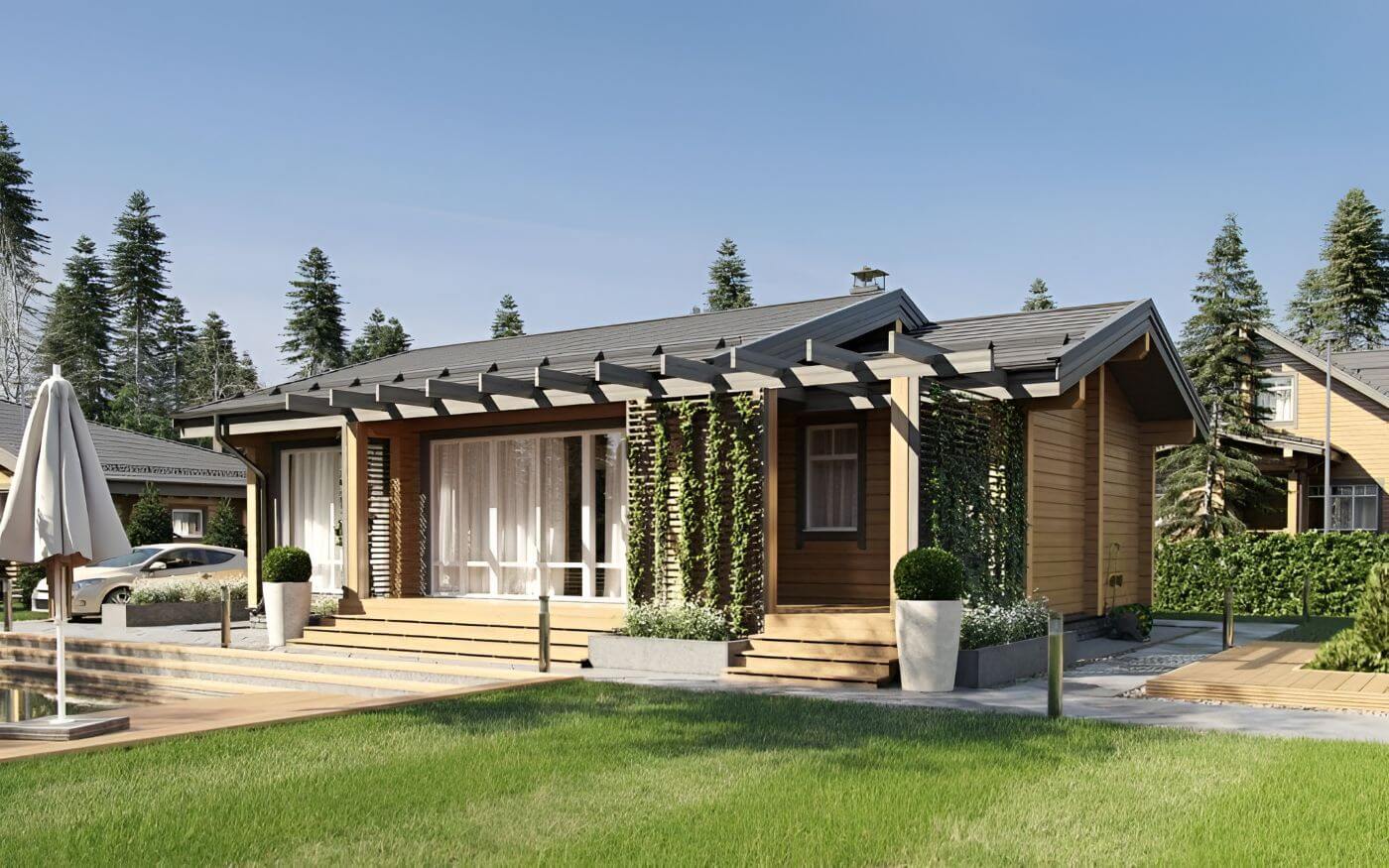 Баня из клееного бруса Панормо