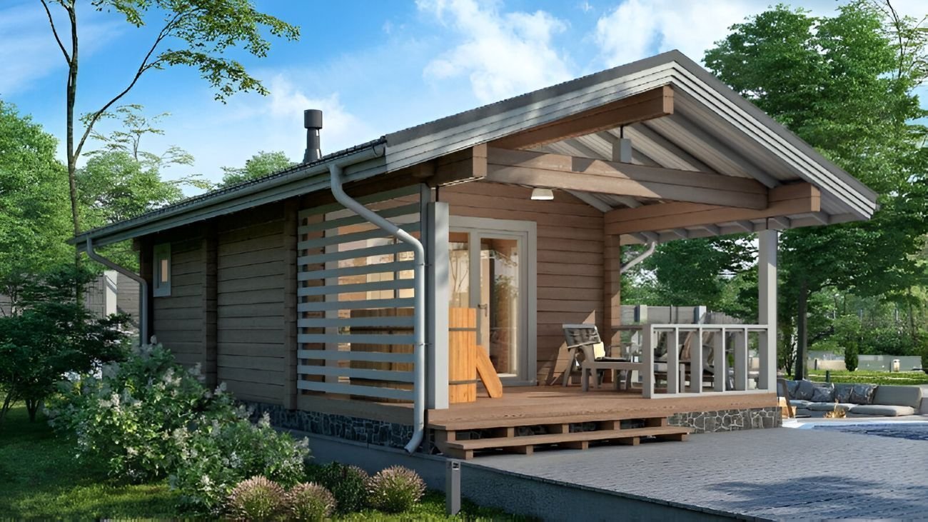 Финская баня из клееного бруса Милуоки