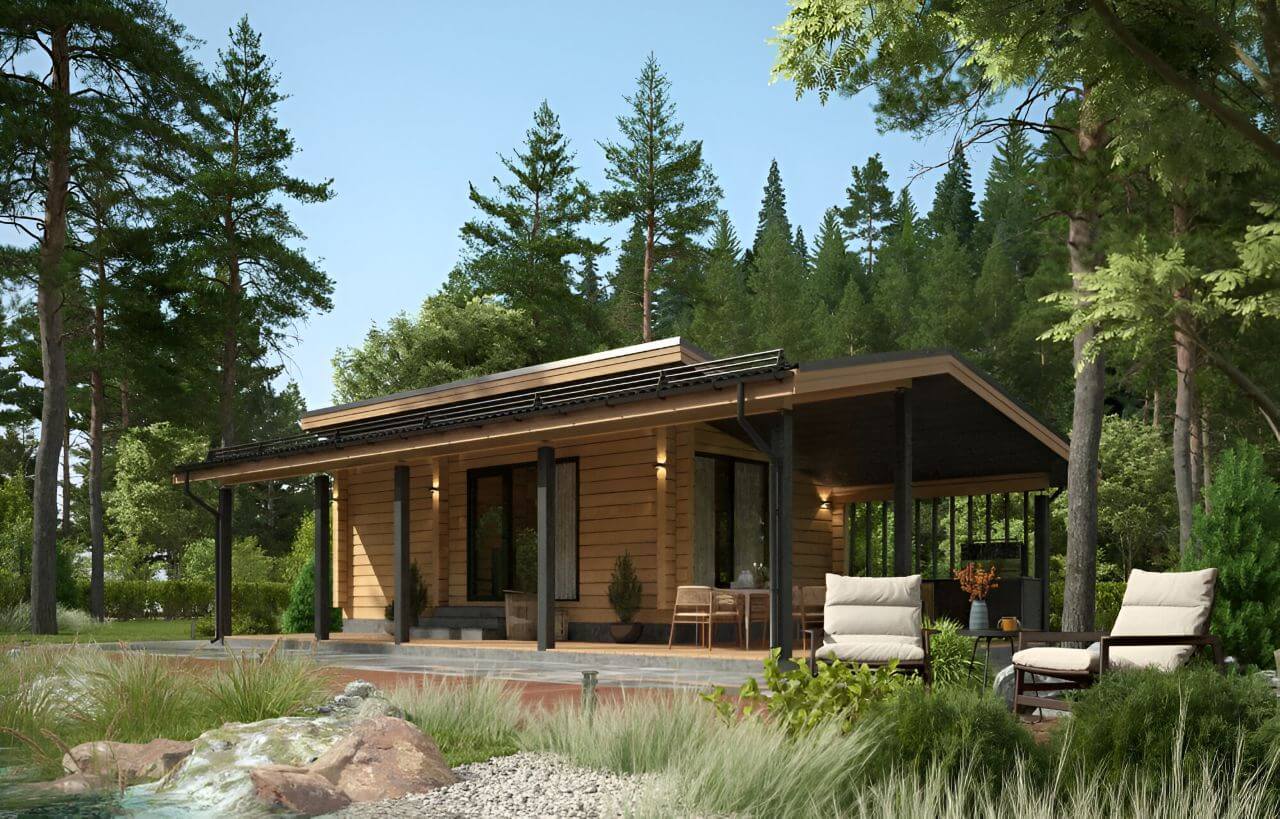 Баня из бруса 7х12 Мейсен