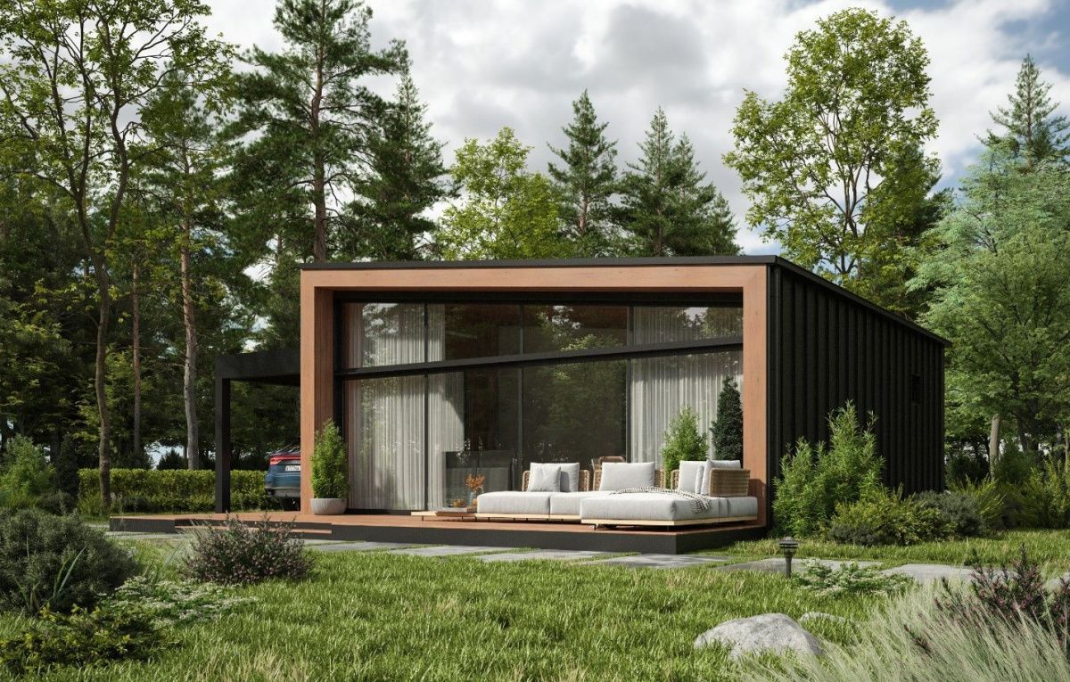 Каркасная баня Рестон