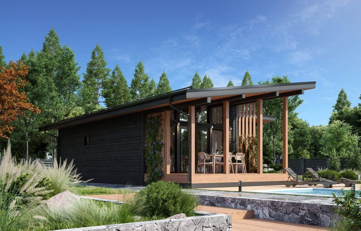 Каркасная баня 10 на 14 Астория