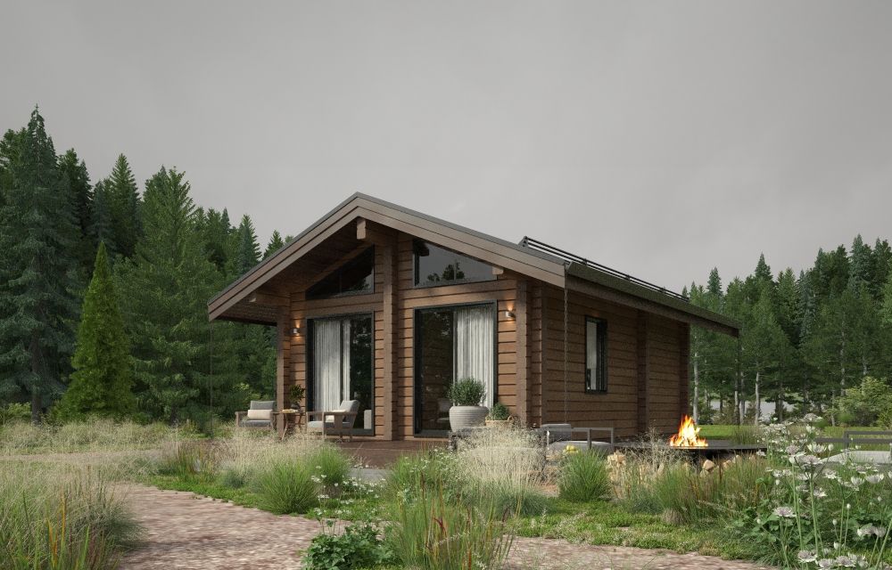 Баня из клееного бруса Магдебург 1 (5×5)