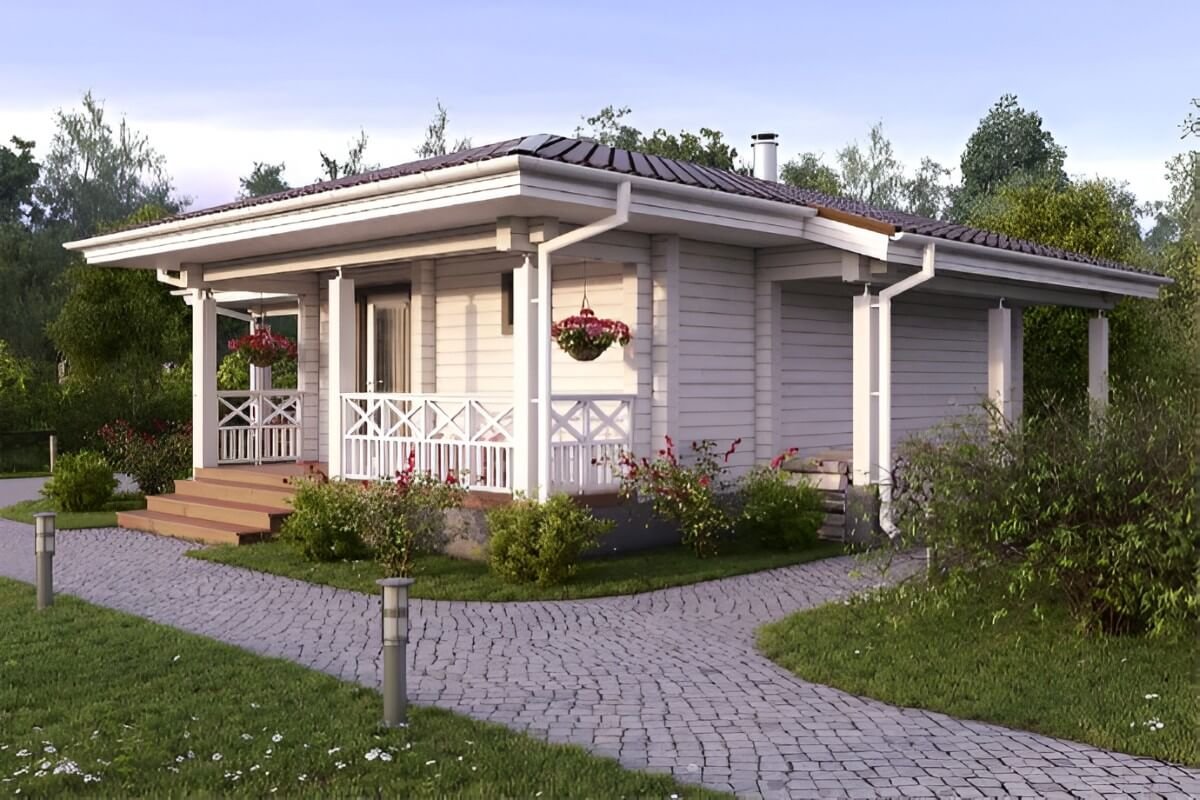 Финская баня из клееного бруса Калгари