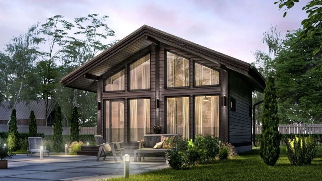 Баня 6х6 из бруса Кельн