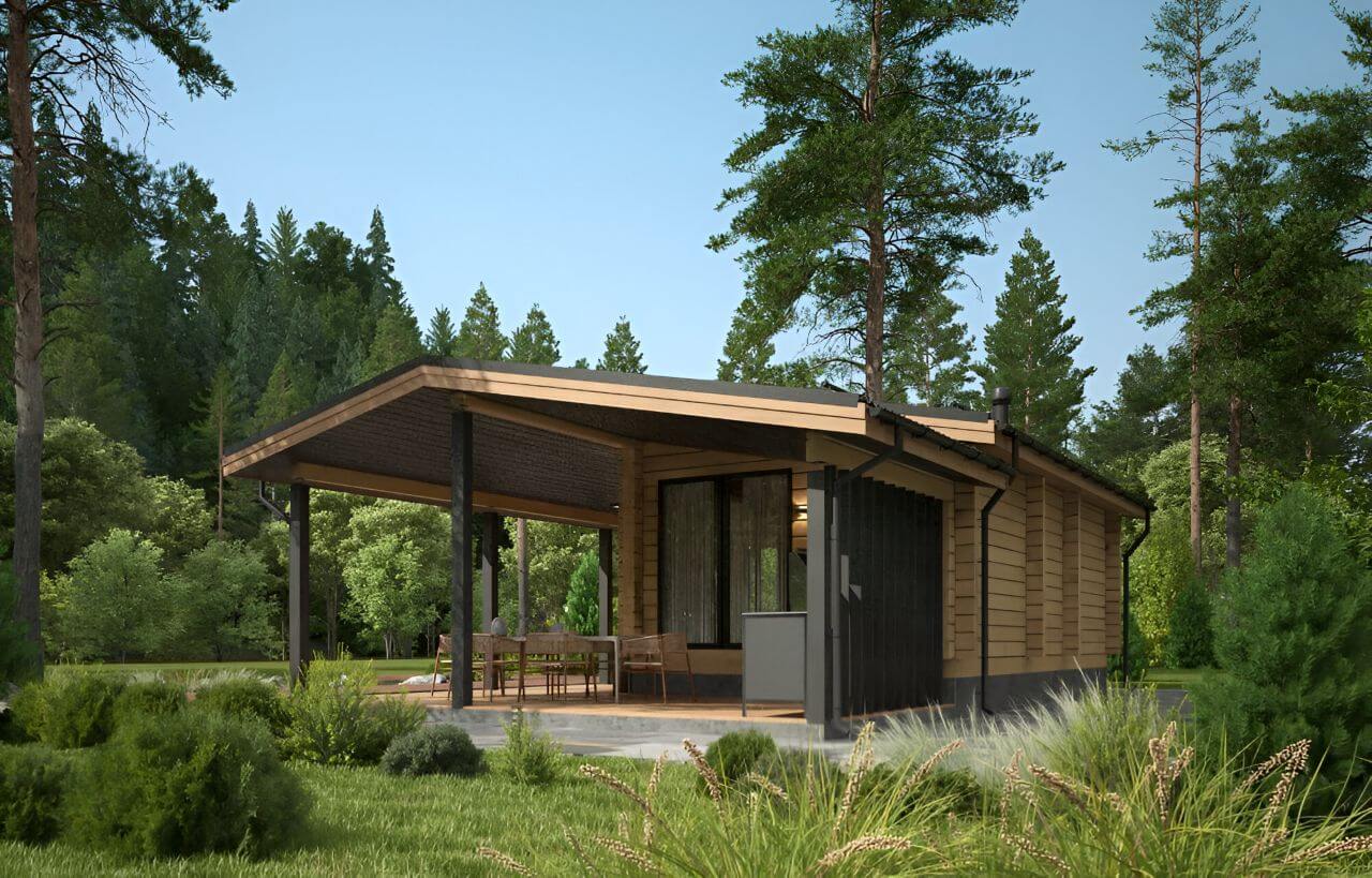 Баня из бруса 7х12 Мейсен