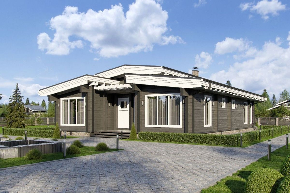 Баня из клееного бруса Бодрум