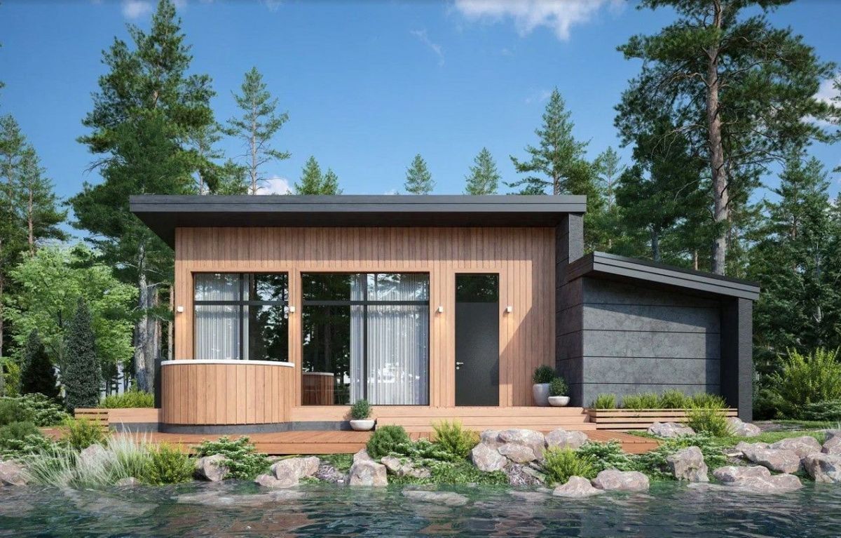 Каркасная баня Сицилия