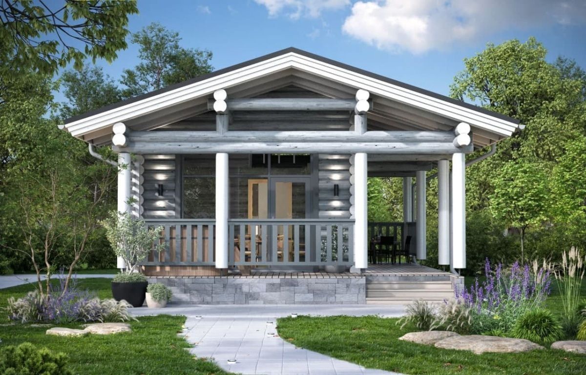 Финская баня из бревна Торнио