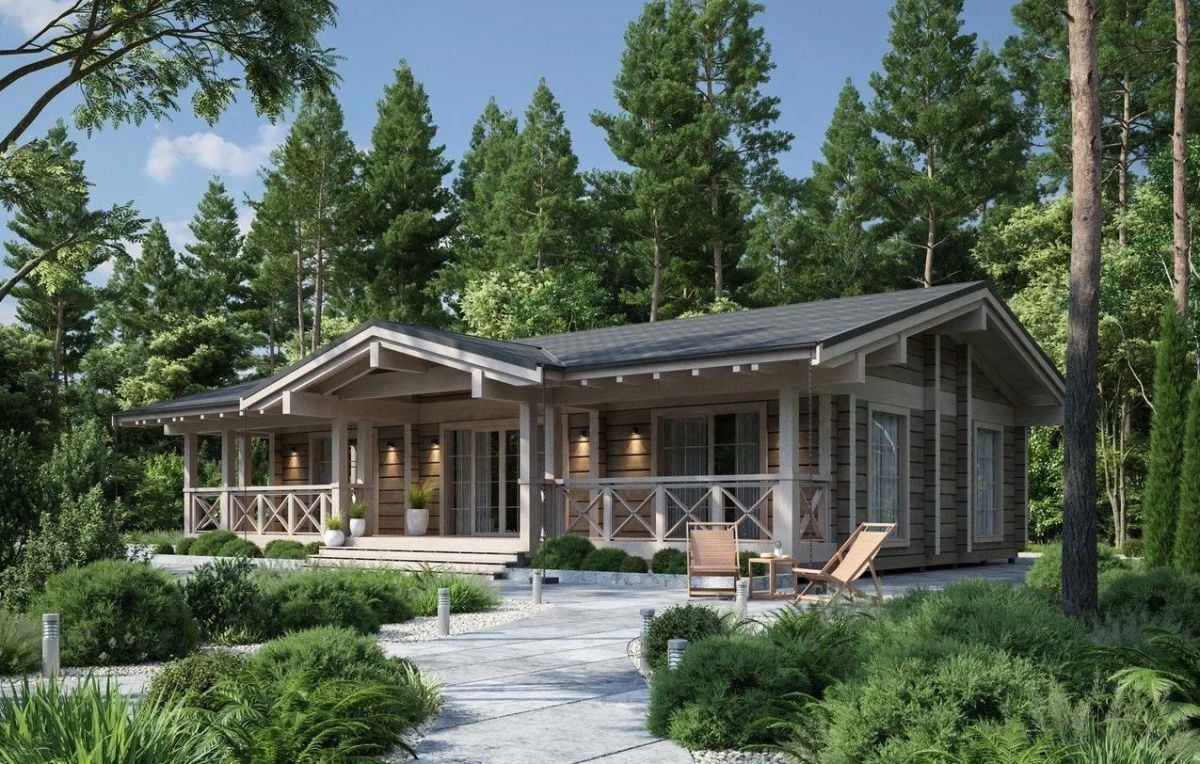 Баня из клееного бруса Остия