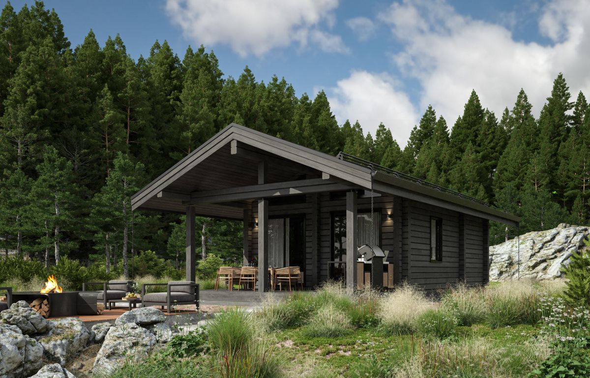 Баня из клееного бруса Берлин 2 (5х9)