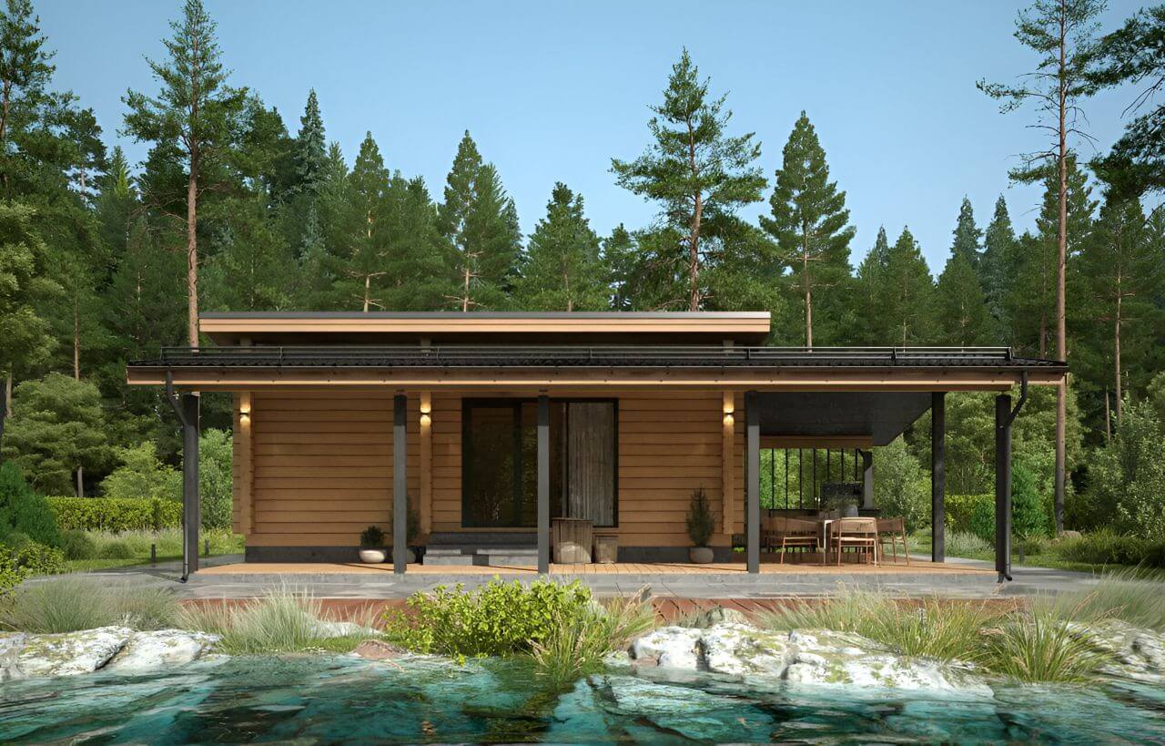 Баня из бруса 7х12 Мейсен